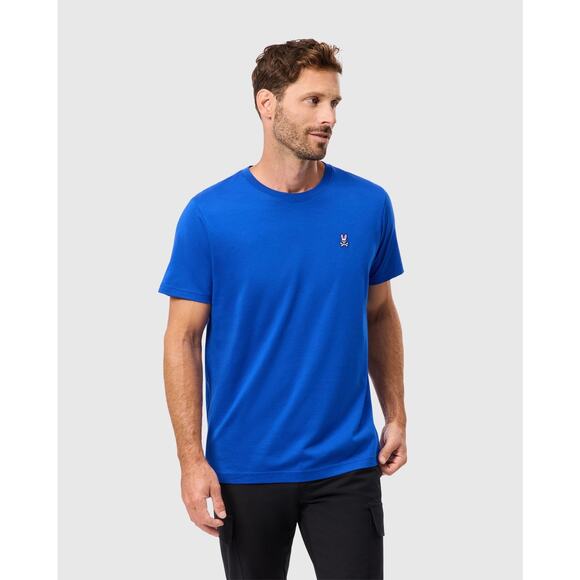 Psycho Bunny Mens Classic Crew Neck Tee Sapphire  Sz 6 Large NWT - Picture 1 of 6